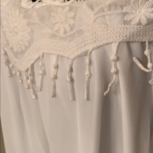 White Dress Off Shoulder - Picture 2 of 4